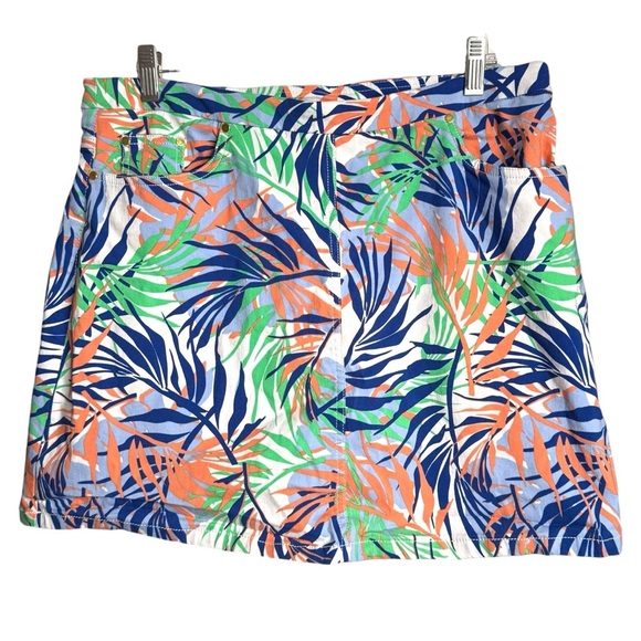 Hearts of Palm Lot of 2 Tropical Print Stretch Mini Skirts Skort Women’s 14P - Picture 6 of 10